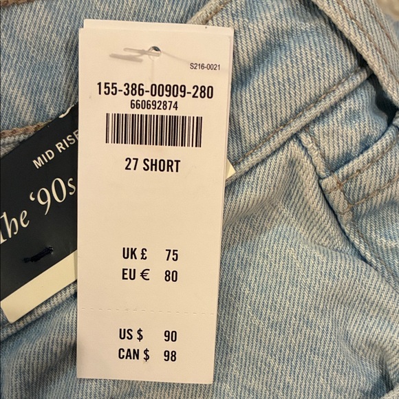 Abercrombie & Fitch 90s straight curve love NWT - Picture 7 of 7